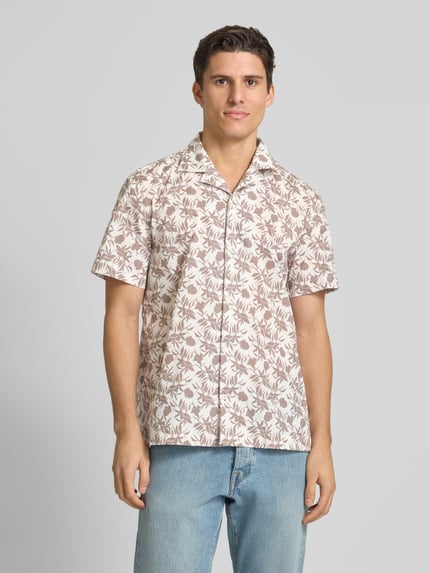 JOOP! JEANS Koszula casualowa o kroju regular fit z rękawem o dł. 1/2 model ‘Hanes’ Beżowy 4