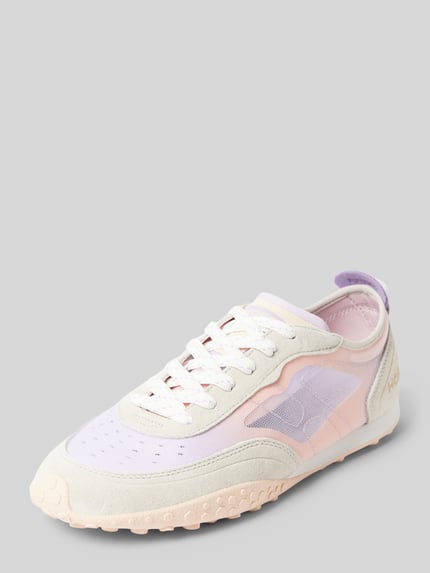 HOFF Sneakersy skórzane z nadrukiem z logo model ‘SWALLOW’ Szarobrązowy 1