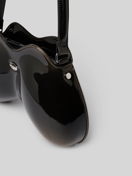 Diesel Schoudertas met logo-applicatie Zwart - 3