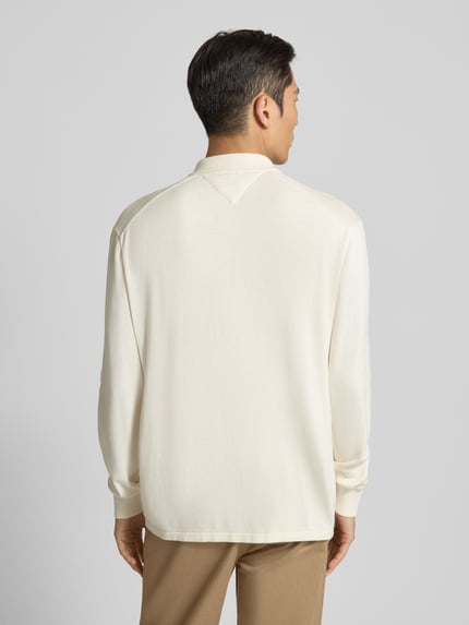 Tommy Hilfiger Regular fit gebreid jack van puur katoen Offwhite - 5
