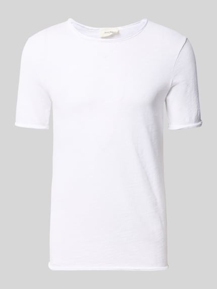 Produktfoto, weißes Slim-Fit Herren T-Shirt mit Rundhalsausschnitt aus Reine Baumwolle, Modell 'Sonoma' von American Vintage