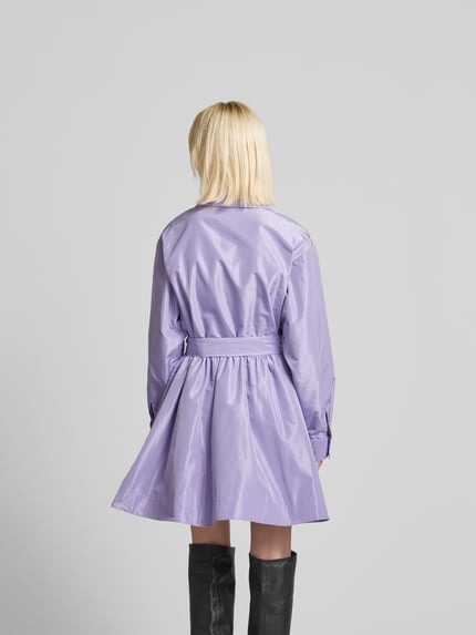 Staud Mini-jurk met reverskraag Lila - 5