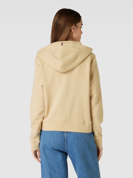 Tommy Hilfiger Sweatjacke mit Label-Schriftzug Beige 5