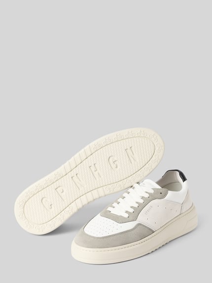 Copenhagen Sneaker aus echtem Leder mit Logo-Detail Weiss 4