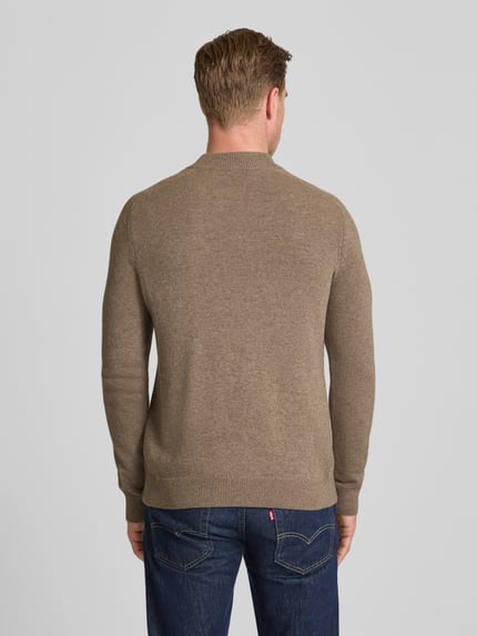 JOOP! COLLECTION Strickpullover mit Kaschmir-Anteil und Rundhalsausschnitt Hellbraun 5