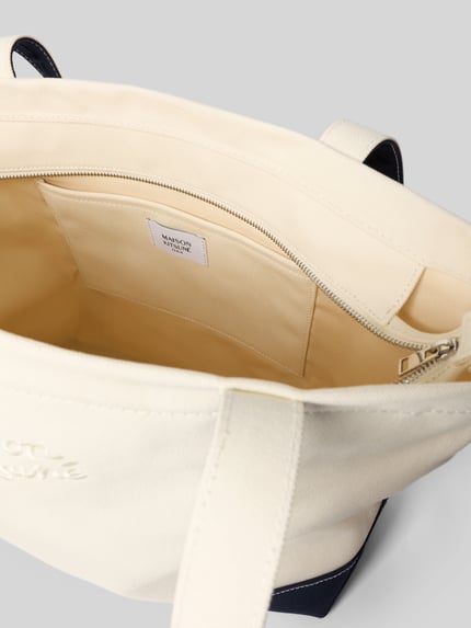 MAISON KITSUNÉ Shopper mit abnehmbarem Schulterriemen Ecru 4