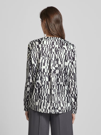 Christian Berg Woman Selection Bluse mit Allover-Muster Black 5