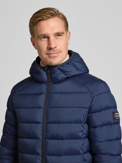 ECOALF Steppjacke mit Zweiwege-Reißverschluss Modell 'ASPENALF' Marine Melange 3