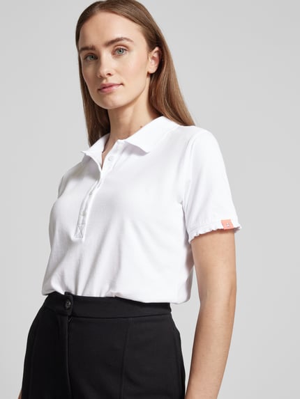 Frieda & Freddies Poloshirt met motiefprint Wit - 3