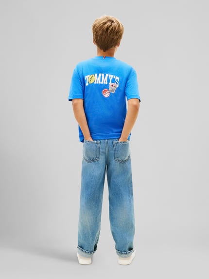 Tommy Hilfiger Kids Regular Fit T-Shirt aus reiner Baumwolle Royal 5