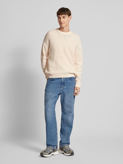 REVIEW Sweter z dzianiny z okrągłym dekoltem Écru 1