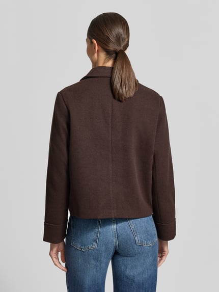 ICHI bluzon o kroju regular fit z naszywanymi kieszeniami model 'JANNET' Ciemnobrązowy 5