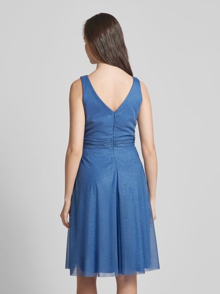 TROYDEN COLLECTION Cocktailkleid in Wickel-Optik Hellblau 5