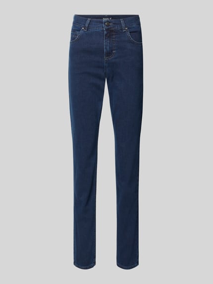 ANGELS Straight Fit Jeans mit 5-Pocket-Design Modell 'CICI' Blau 2