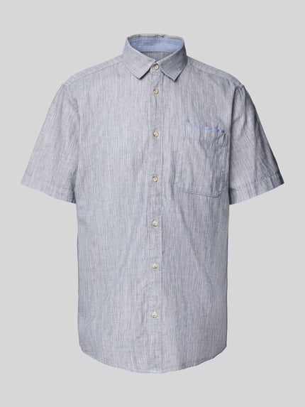 Tom Tailor Regular Fit Freizeithemd aus reiner Baumwolle Mittelgrau 2