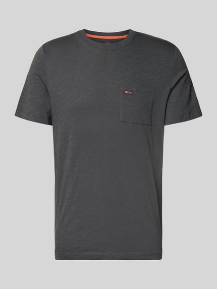 Regular Fit T-Shirt aus reiner Baumwolle Shop The Look MANNEQUINE
