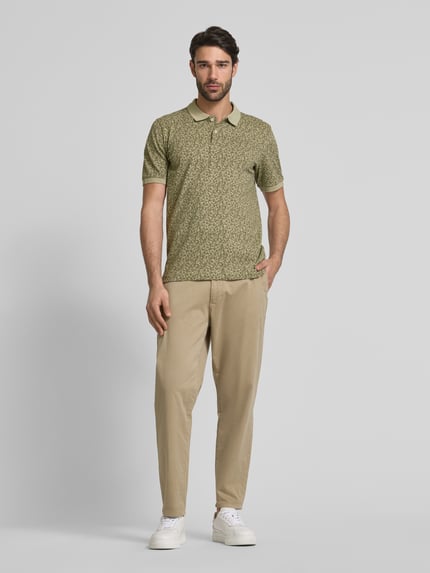 Marc O'Polo Regular fit poloshirt van een mix van katoen en elastaan Groen - 1