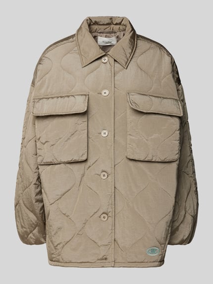 American Vintage Steppjacke mit Brustpattentaschen Modell 'IFABAY' Sand 2