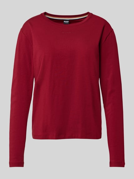 BOSS Regular Fit Pyjama-Oberteil aus Baumwoll-Mix  Rot 2