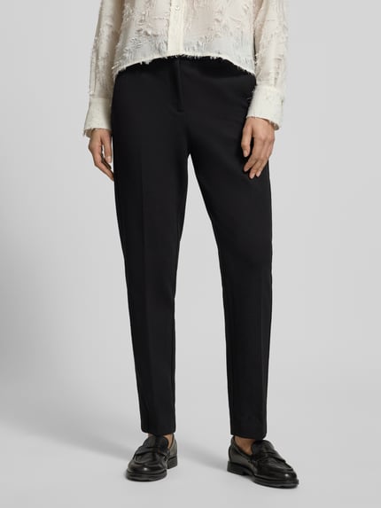 OPUS Stoffhose in verkürzter Passform Modell 'Melina' Black 4