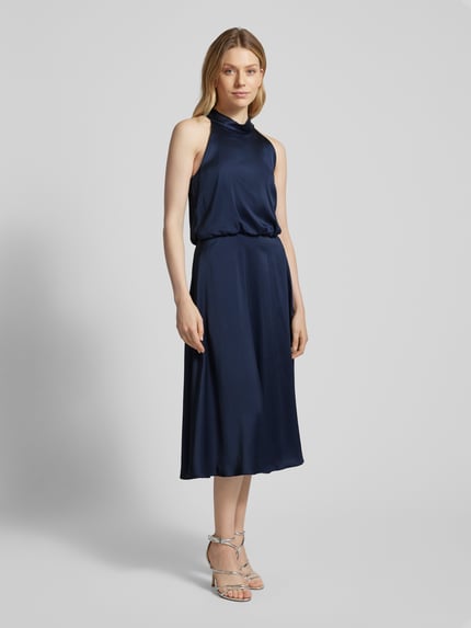 V by Vera Mont Cocktailkleid mit Neckholder Dunkelblau 1