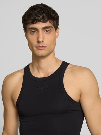 VETEMENTS Tanktop met labelstitching Zwart - 3