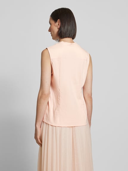 MORE & MORE Regular fit blousetop met V-hals Lichtroze - 5