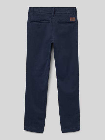 Produktfoto, Hose mit Eingrifftaschen Modell 'MARCO' von Jack & Jones, dunkelblauer Baumwoll-Elasthan-Mix, Regular Fit, Kinder
