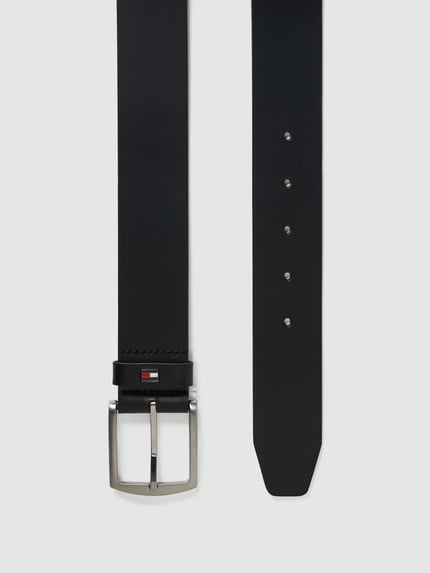 Tommy Hilfiger Ledergürtel mit Logo-Applikation Black 3