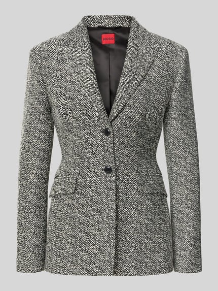 Regular Fit Longblazer mit 2-Knopf-Verschluss Modell 'Asmalla' Shop The Look MANNEQUINE