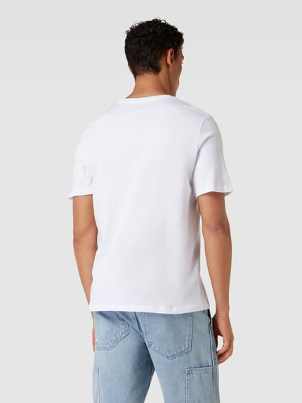 JACK & JONES t-shirt z nadrukiem z logo model 'CORP' Biały 5