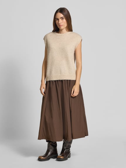Selected Relaxed Fit Pullunder aus Woll-Mix Modell 'LULU' Offwhite 1