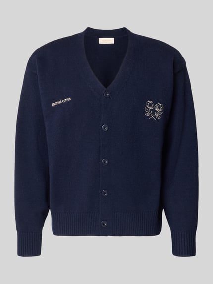 Cardigan mit Logo-Stitchings und Knopfleiste Shop The Look MANNEQUINE