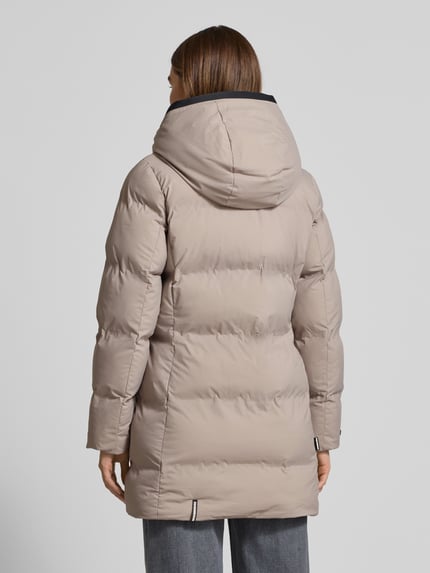 khujo Kurtka w stylu puffer z naszywką z logo model 'Tanare' Brudnoróżowy 5