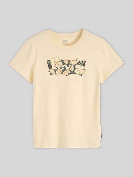 Levi's® Regular Fit T-Shirt mit Logo-Print Pastellgelb 2