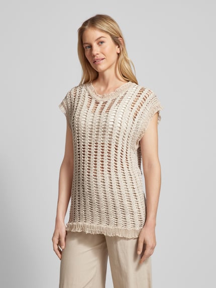 Stefanel Spencer in effen design Offwhite - 4