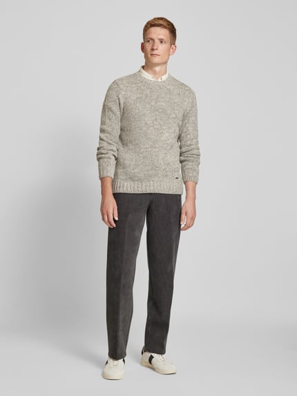 Emporio Armani Regular Fit Sweatpants in Ripp-Optik Anthrazit 1