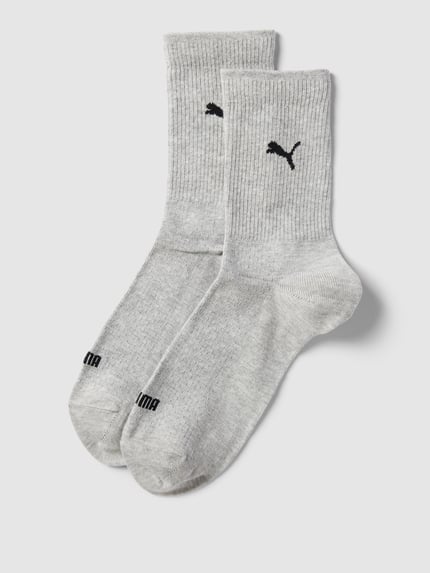 PUMA Socken mit Label-Details im 2er-Pack Silber Melange 1