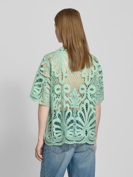Essentiel Antwerp Loose Fit T-Shirt aus reiner Baumwolle Tuerkis 5