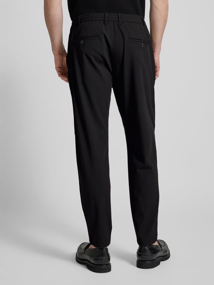 MCNEAL Tapered Fit Stoffhose mit Tunnelzug Black 5