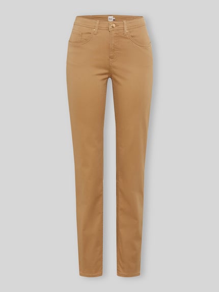 Brax Regular Fit Schmale Hose aus Lyocell-Mix mit Modal-Baumwoll-Anteil Modell 'MARY' Dunkelbraun 2