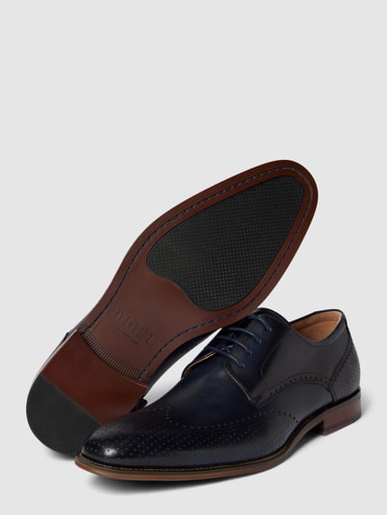 DIGEL Derby-Schuhe aus Leder Modell 'SELLENG' Marine 5