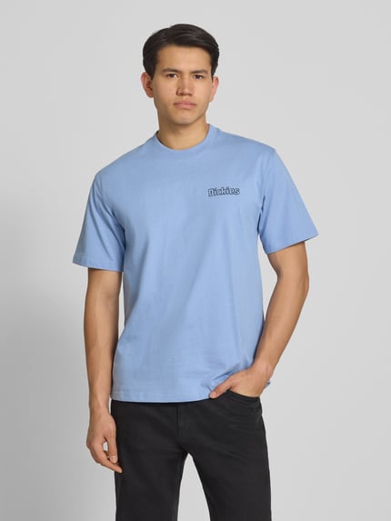 Dickies t-shirt z nadrukiem z logo model 'FAIRLAWN' Jasnoniebieski 4