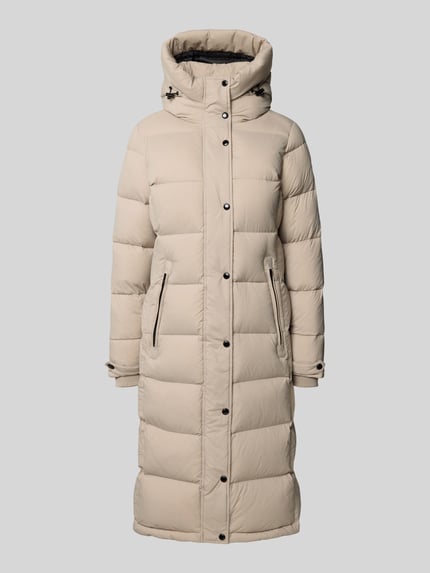 ROCKANDBLUE Gewatteerde lange jas met capuchon, model 'Falcon' Offwhite - 2
