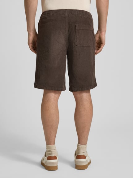 Redefined Rebel regular fit shorts met trekkoord model 'Joey' Middenbruin - 5