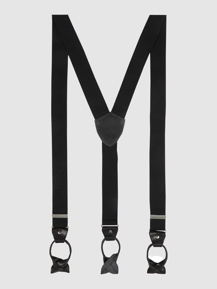 Produktfoto, Hosenträger in Geschenkbox von Lloyd Men's Belts in Schwarz, Y-Form, Lederrückenteil, Vario Knopf-Clips, 3-teilig, Geschenkbox