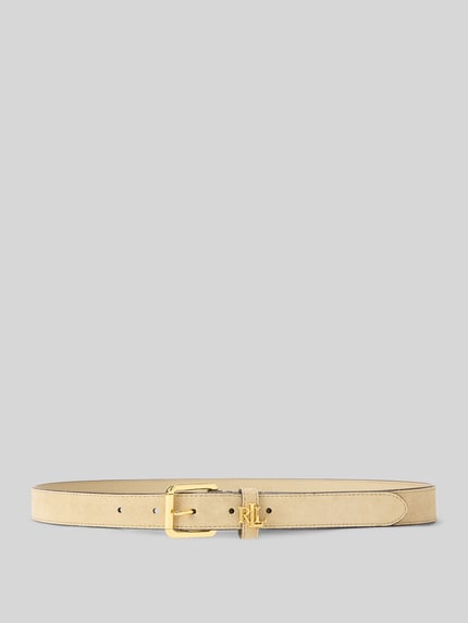 Lauren Ralph Lauren Gürtel aus echtem Leder mit Logo-Detail Taupe 1