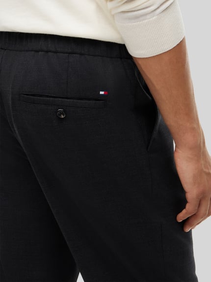 Tommy Hilfiger Regular Fit Hose mit elastischem Bund Anthrazit 3