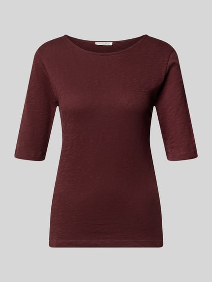 Christian Berg Woman T-Shirt mit U-Boot-Ausschnitt Schoko 2