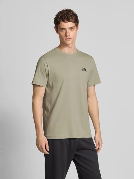 The North Face T-Shirt mit Label-Print Hellgrau 5